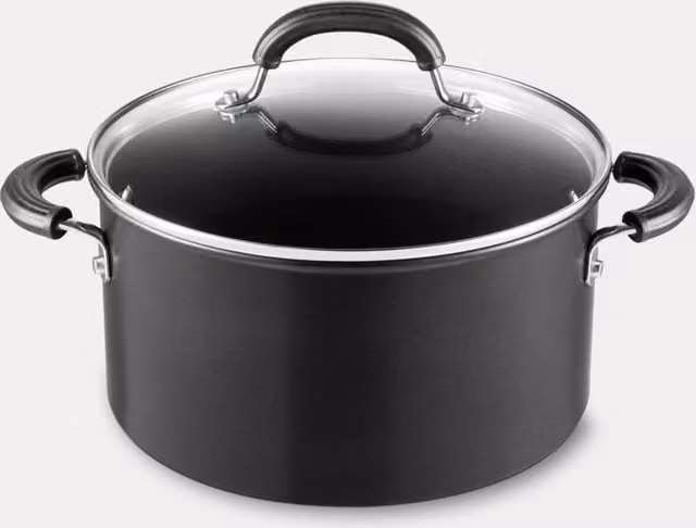 Circulon Non-Stick Induction Stock Pot with Lid, Black, Diameter: 24 cm