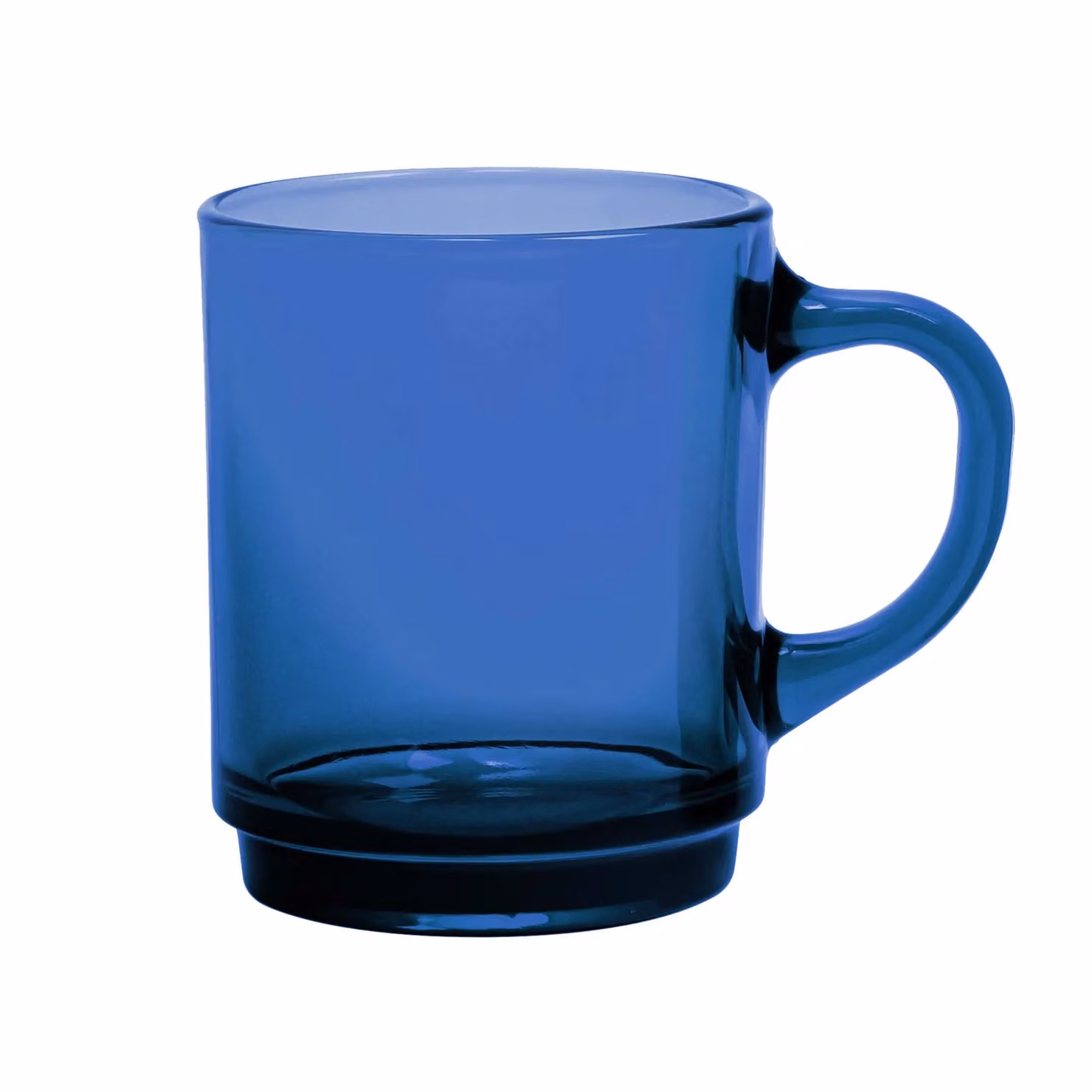 Duralex Versailles Blue Glass Coffee Mugs, 260ml, Pack of 12 – 3