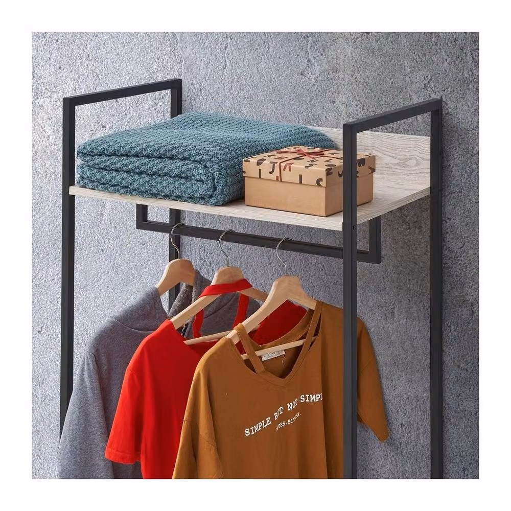 Timber Art Design Zahra Open Wardrobe with Two Drawers in Brown – 4