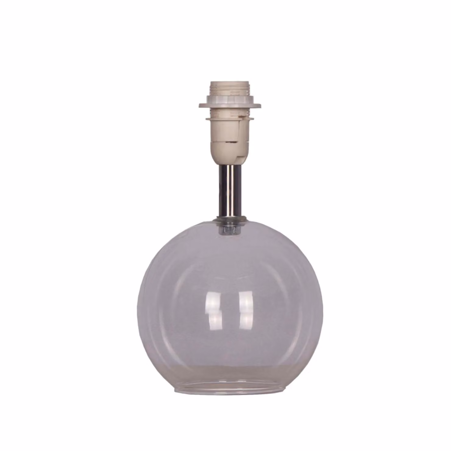 First Choice Lighting Buck Glass Sphere Table Lamp Bases Twin Pack in Transparent – 2