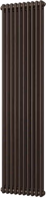 UK Radiators Alpha 2 Column Vertical Traditional Cast-Iron Style Radiator in Black Copper, H: 180 cm, W: 46 cm – 1