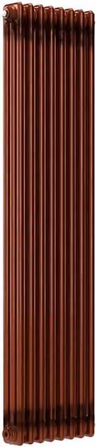 Lux Heat Vertical Copper Lacquer Column Radiator in Copper, Brown or Bronze, H 150 cm x W 38 cm