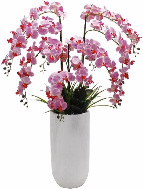 XL Commercial Pink Orchid Artificial Plant Display, Height: 150 cm