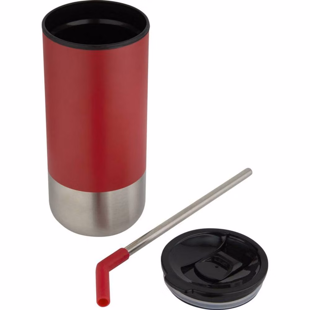 Floso Grayson Red Solid Tumbler, 480ml – 2