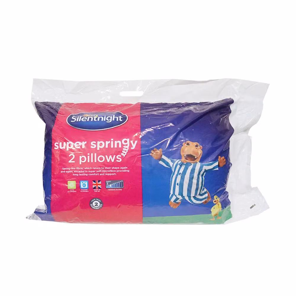 Silentnight Soft Support Pillows, 2 Pack, White – 2