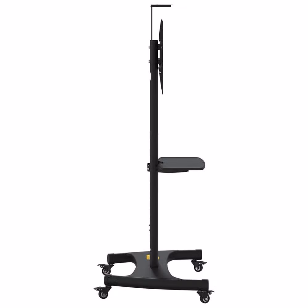 Berkfield Home Mobile TV Stand on Wheels for 32-70 Inch Screens, Black, Max VESA 600x400 mm, 60kg Capacity, H: 204 cm x W: 58.5 cm x D: 58.5 cm – 3