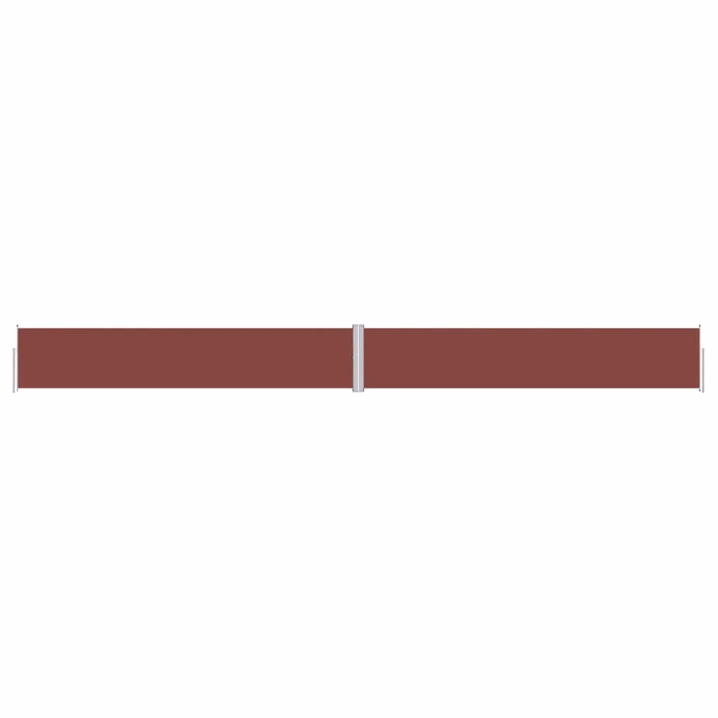 Berkfield Home Retractable Brown Polyester Roller Side Awning, W/H: 117 x 1200 cm – 2