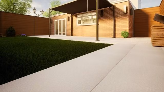 PBSL Group Urban Grey Concrete Look Porcelain Paving, Pack of 2, W: 60 cm, D: 60 cm, H: 2 cm