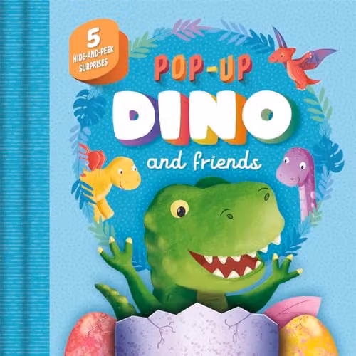 Pop-Up Dino and Friends Hide and Peek Pops by Igloo Books, Multicolour Paper Book