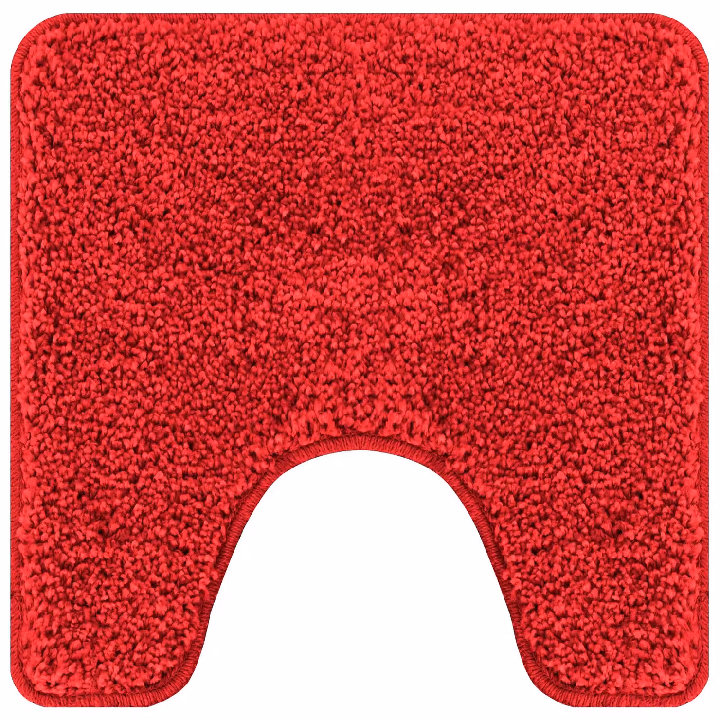Berkfield Home 3 Piece Red Non-Slip Polyester Bath Mat Set – 2