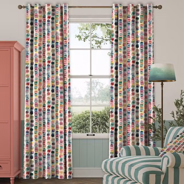 Bluebellgray Tobermory Made To Measure Blackout Cotton Curtains, Multicolour