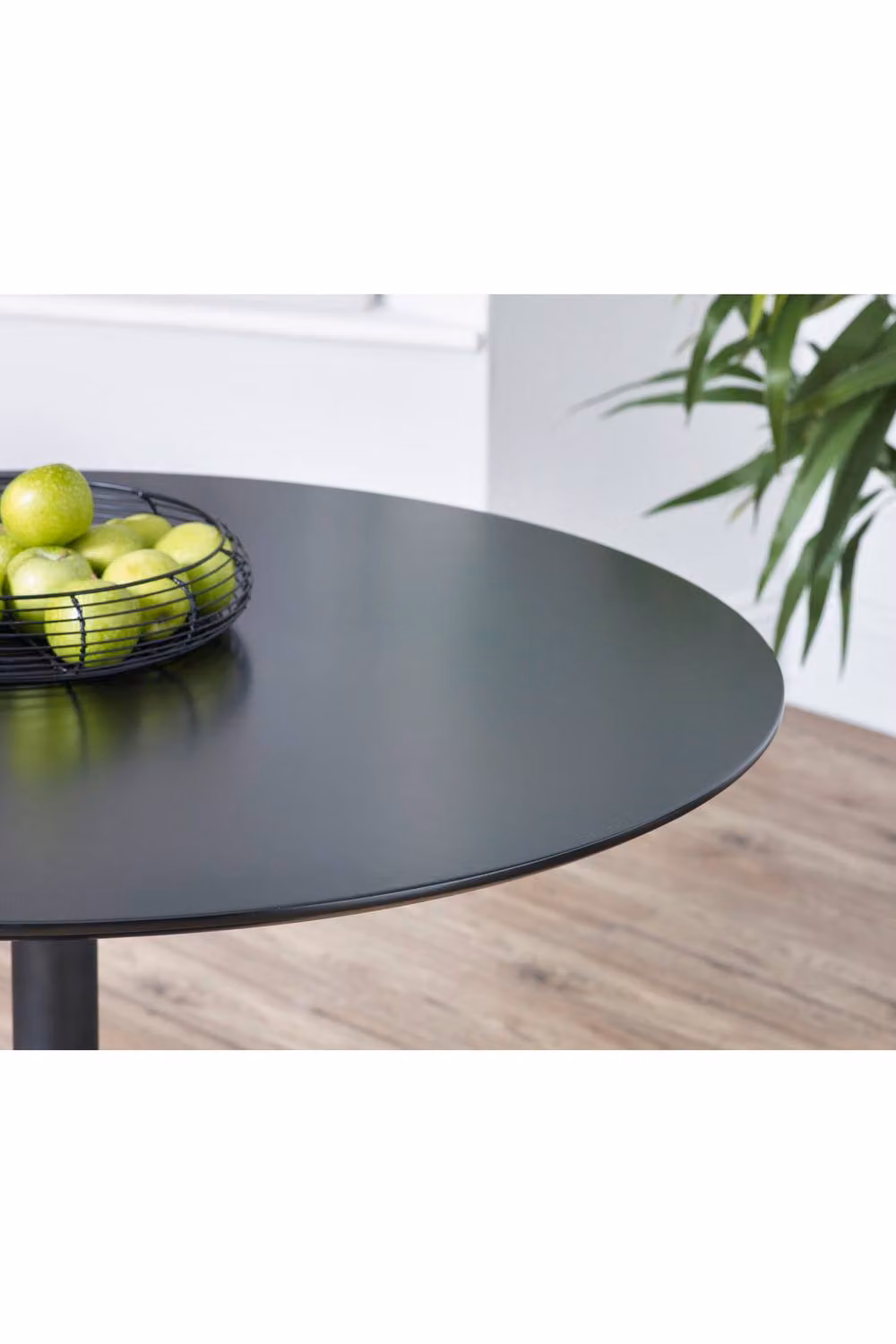 Julian Bowen Nero Round Black Pedestal Dining Table – 5