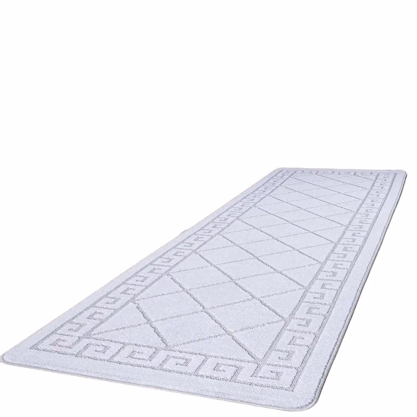 Smart Living Tribela Heavy Duty Non-Slip Hallway Runner Rug, Silver, W: 80 cm, L: 300 cm – 3