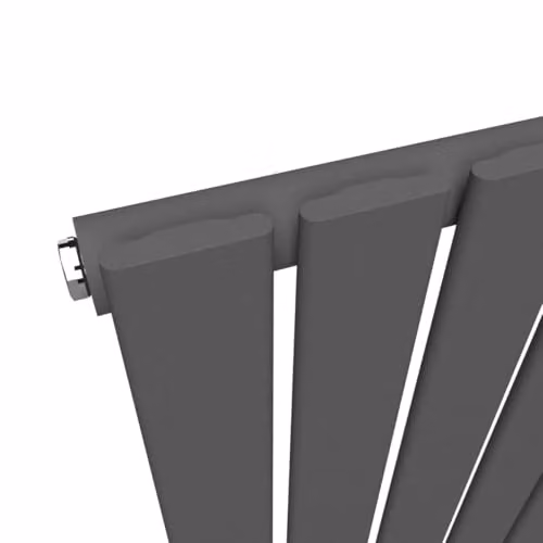 Lux Heat Anthracite Grey Flat Vertical Single Panel Designer Radiator H 160 cm x W 56 cm – 3
