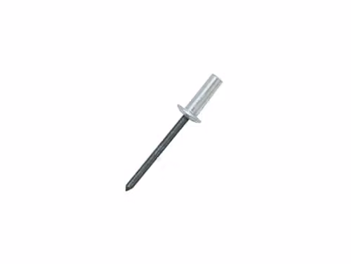 JRP Riveting Products Silver Aluminium and Steel Dome Head Sealed Rivets, 4.8 x 8 mm