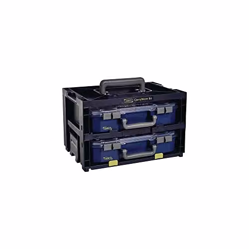 Raaco Carrymore 80 x 2 Plastic Storage System in Black and Multicolour – 1