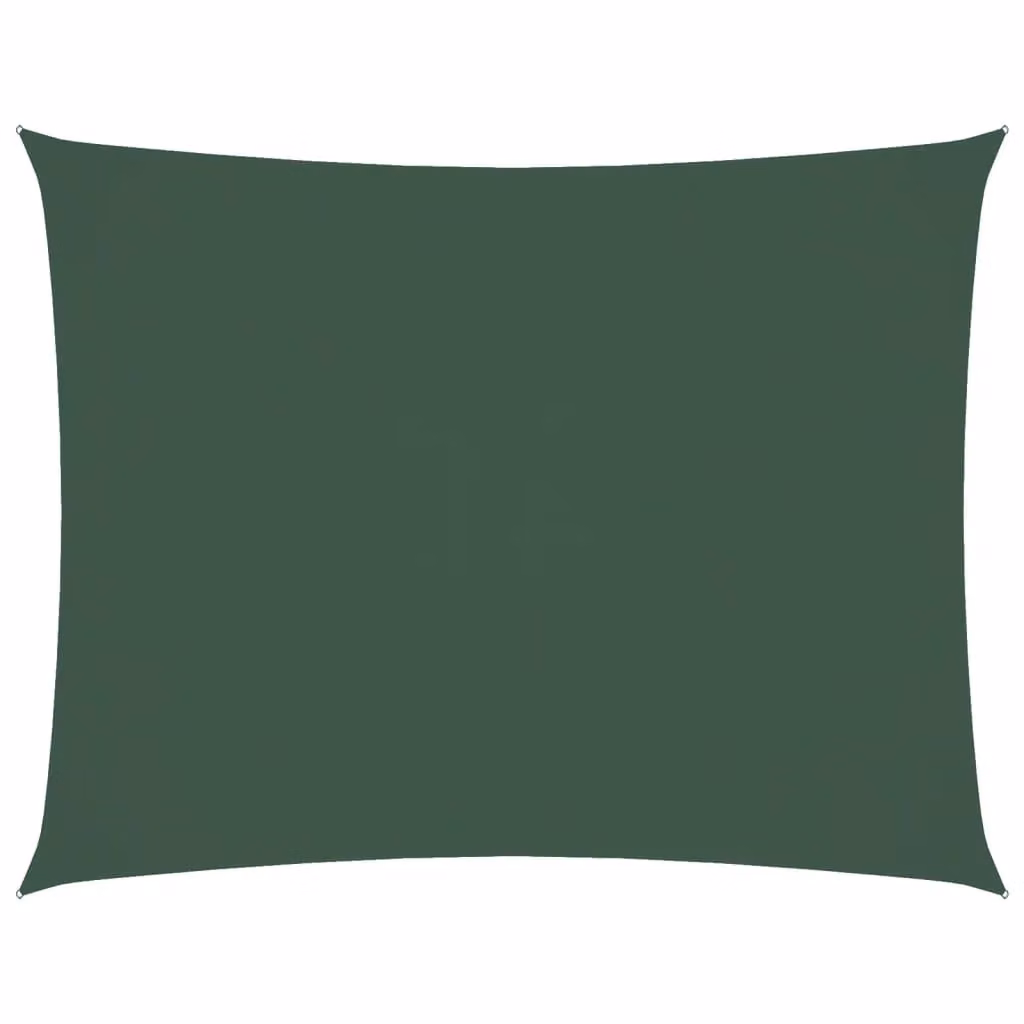 Berkfield Home Rectangular Oxford Fabric Sunshade Sail in Dark Green, W: 6 m, D: 5 m – 1