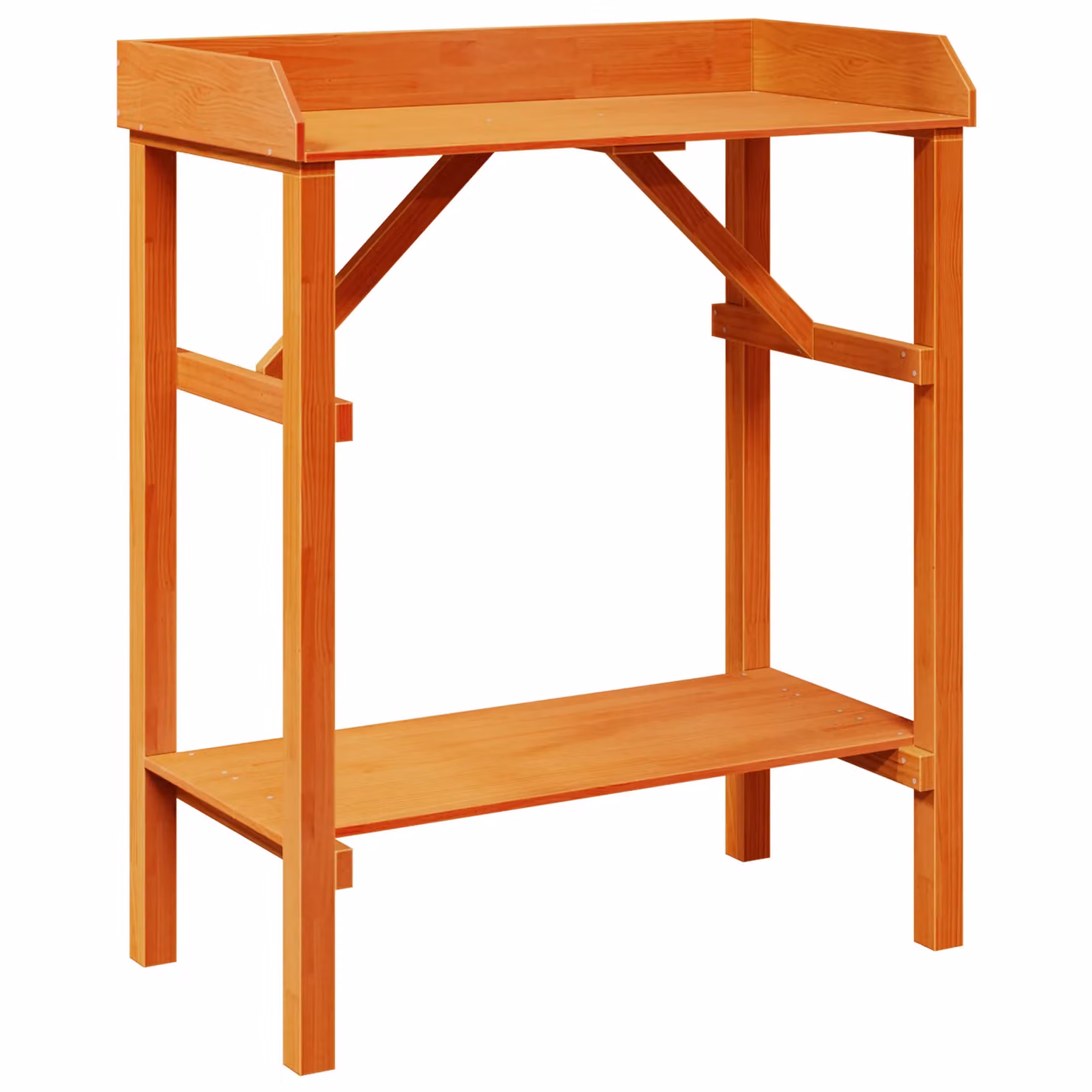 Berkfield Home Garden Acacia and Pine Wood Potting Table, Brown, W: 75 cm, D: 40 cm, H: 90 cm – 2