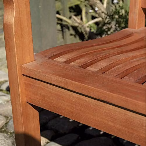 Rowlinsons Willington 3 Seat Garden Bench in Brown, L150 x W72 x H87 cm – 3