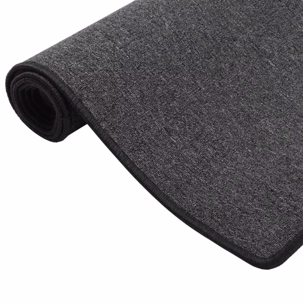 Berkfield Home Anthracite and Black Carpet Runner, W: 80 cm, L: 250 cm – 2