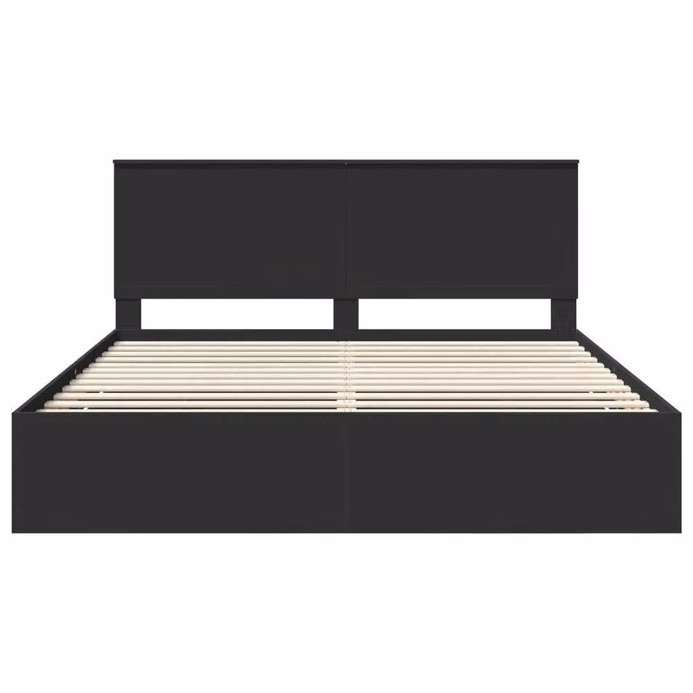 Berkfield Home Modern Bed Frame with Drawers in Black, Engineered Wood, 180 x 200 cm – 3