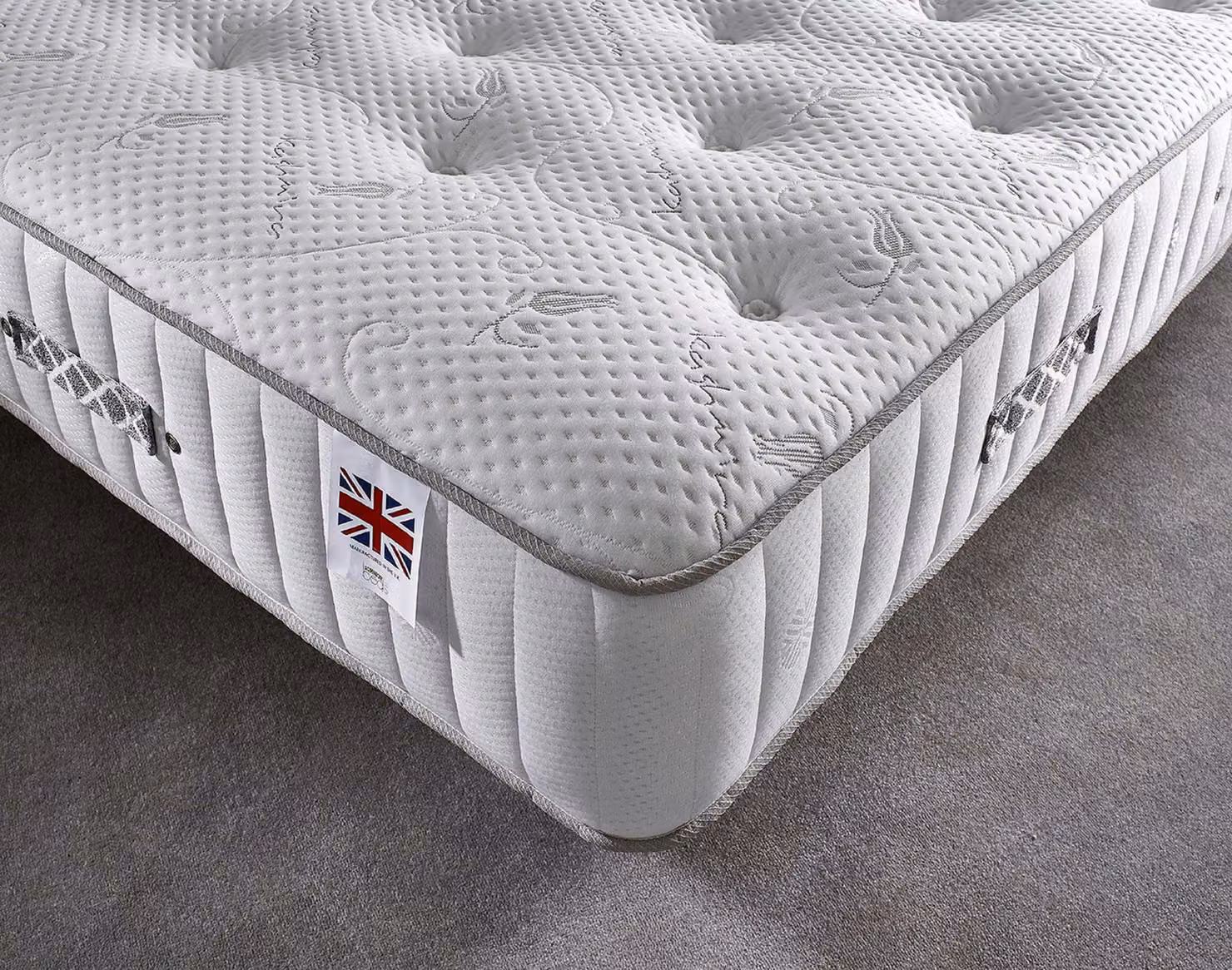 Somnior Midnight Orthopaedic Hybrid Pocket Spring Mattress in White, W/D: 140 x 200 cm – 2