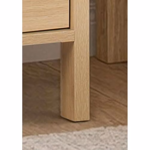 Birlea Flora 3 Drawer Bedside Cabinet in Oak – 4
