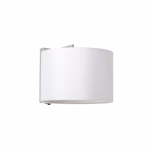 FARO BARCELONA Modern White and Chrome Cylinder Wall Light