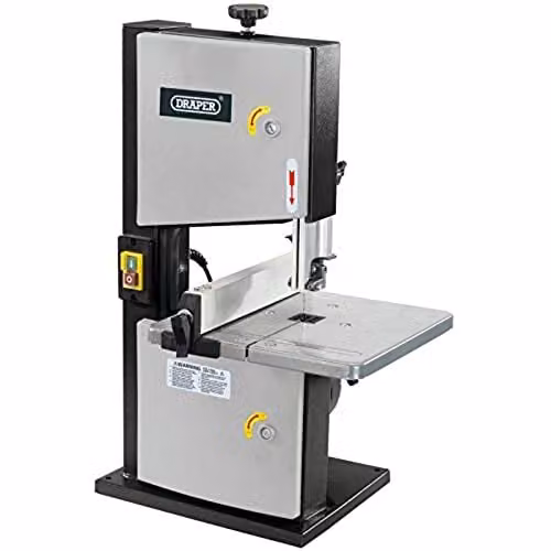 Draper 82756 Benchtop Two Wheel Bandsaw, 200mm, 250W, 230V, Grey