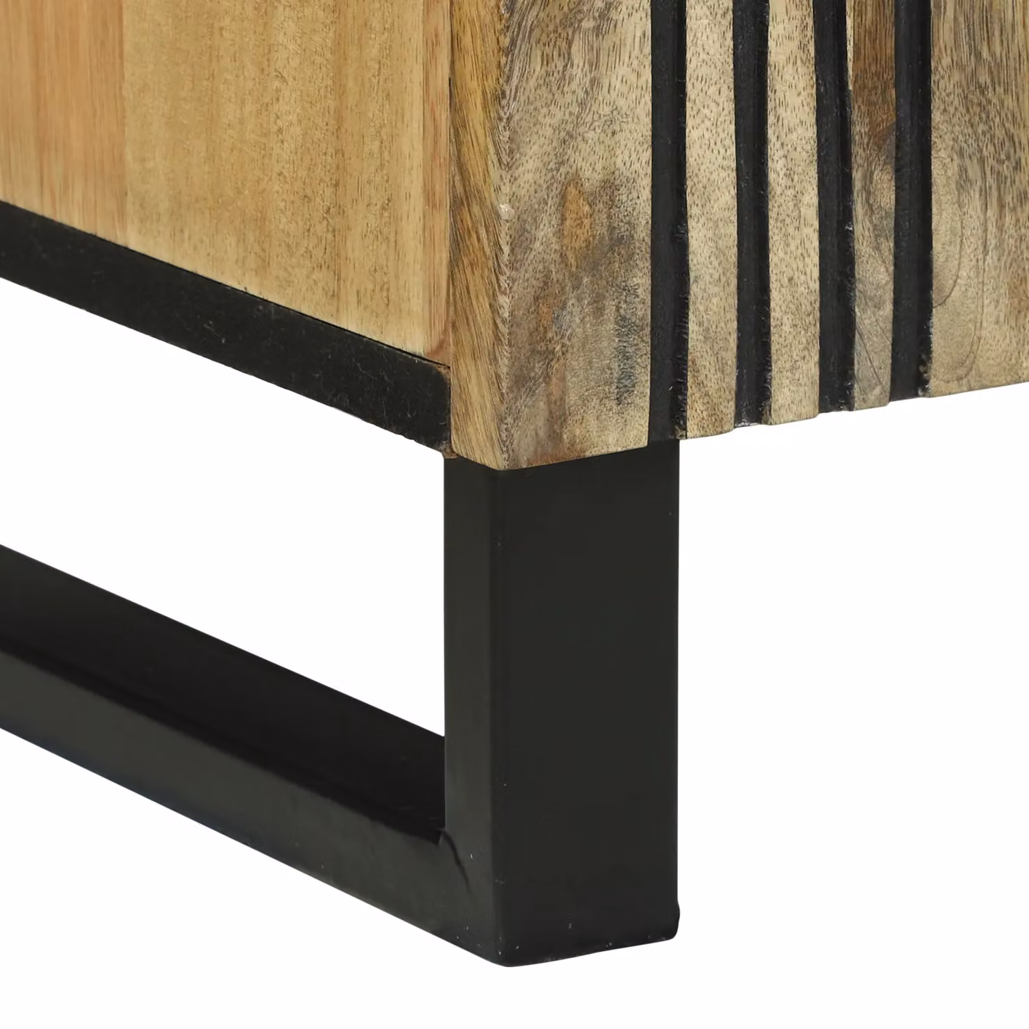 Berkfield Home Modern TV Cabinet in Brown Solid Mango Wood, W/D/H: 105 x 33.5 x 46 cm – 6