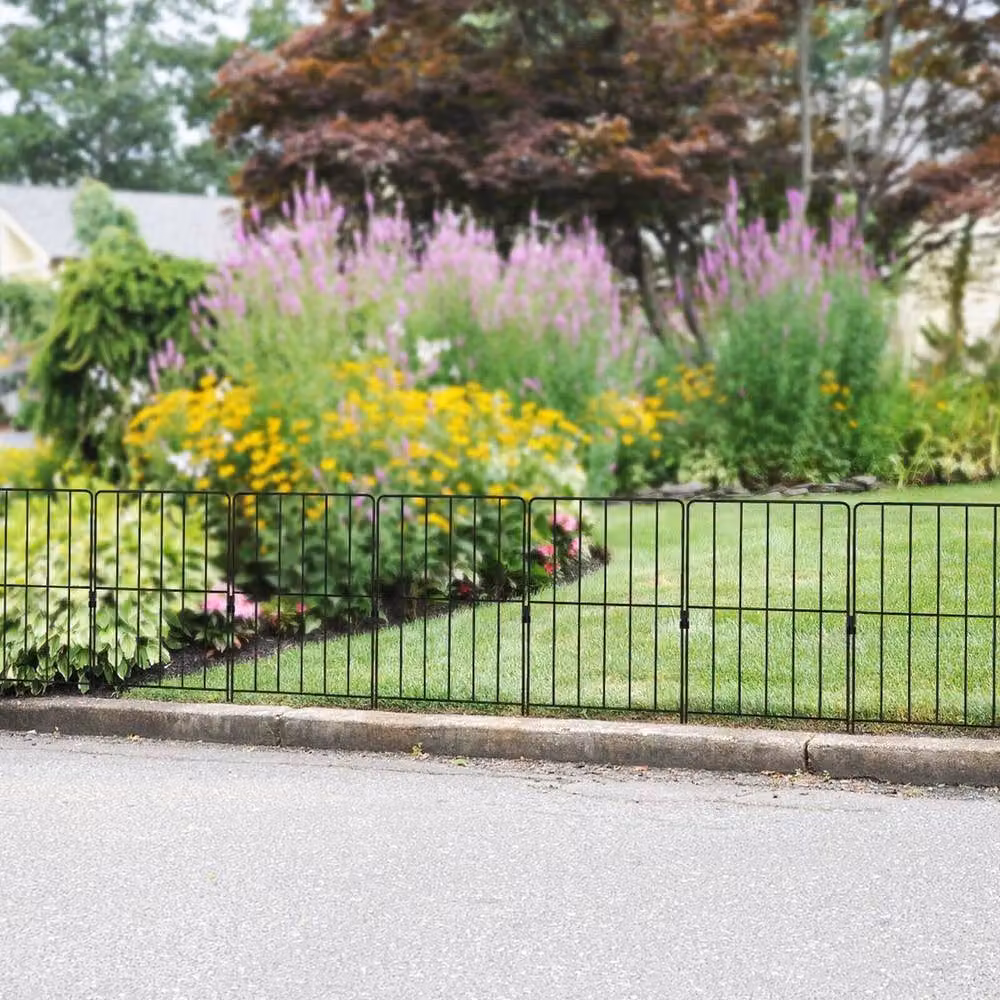 Havendro 25 Piece Black Rustproof Folding Metal Wire Decorative Garden Fence Barrier – 2