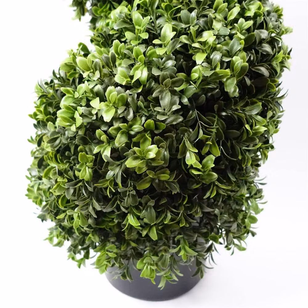 Leaf Pair of Green Spiral Buxus Artificial Trees, UV Resistant, Height: 120 cm – 4