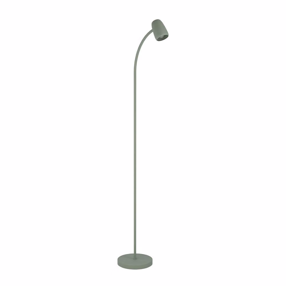 Eglo Carlo Modern Metal Arc Floor Lamp in Green with Adjustable Spot – 2
