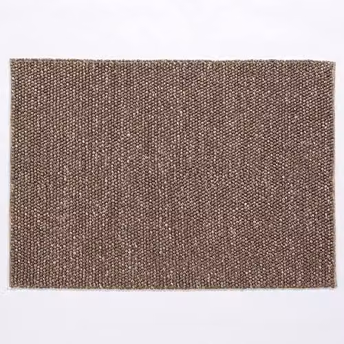 Arthouse Delilah Wool Pebble Rug in Beige, W: 160 cm, D: 230 cm – 1
