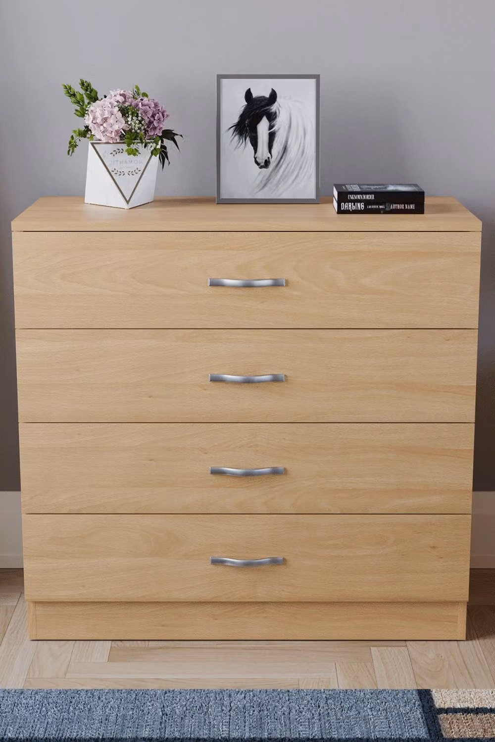HD Designs Riano 4 Drawer Chest of Drawers in Brown – 2