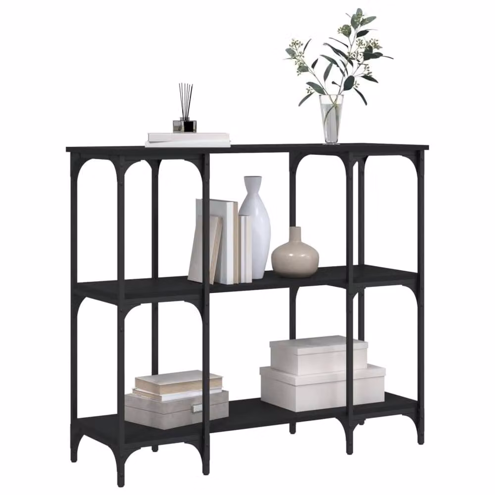 Berkfield Home Black Industrial Console Table, W/D/H: 102 x 35 x 90 cm – 3
