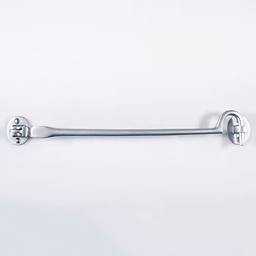 Loops Heavy Duty Cabin Hook and Eye in Satin Chrome, 30.5 cm Arm