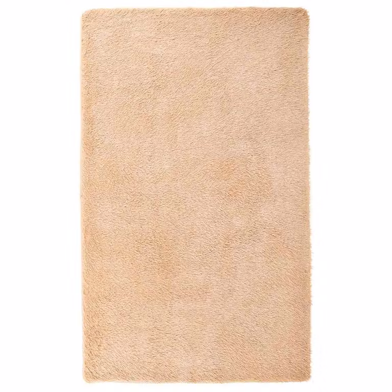 Berkfield Home NAVARRA Shaggy High Pile Rug, Beige, W: 80 cm, D: 150 cm
