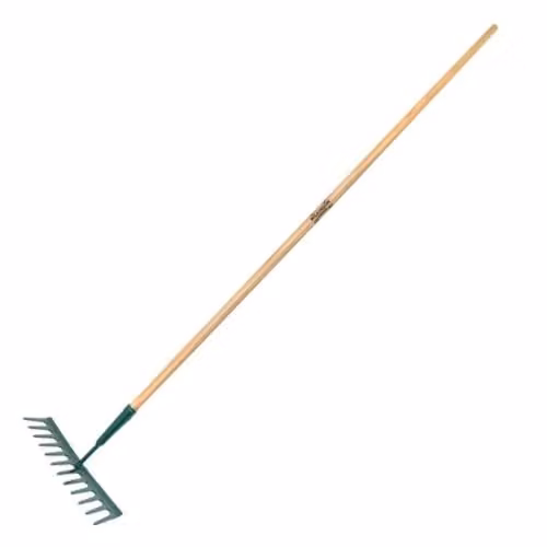 Wilkinson Sword Green Steel Garden Rake with Tines