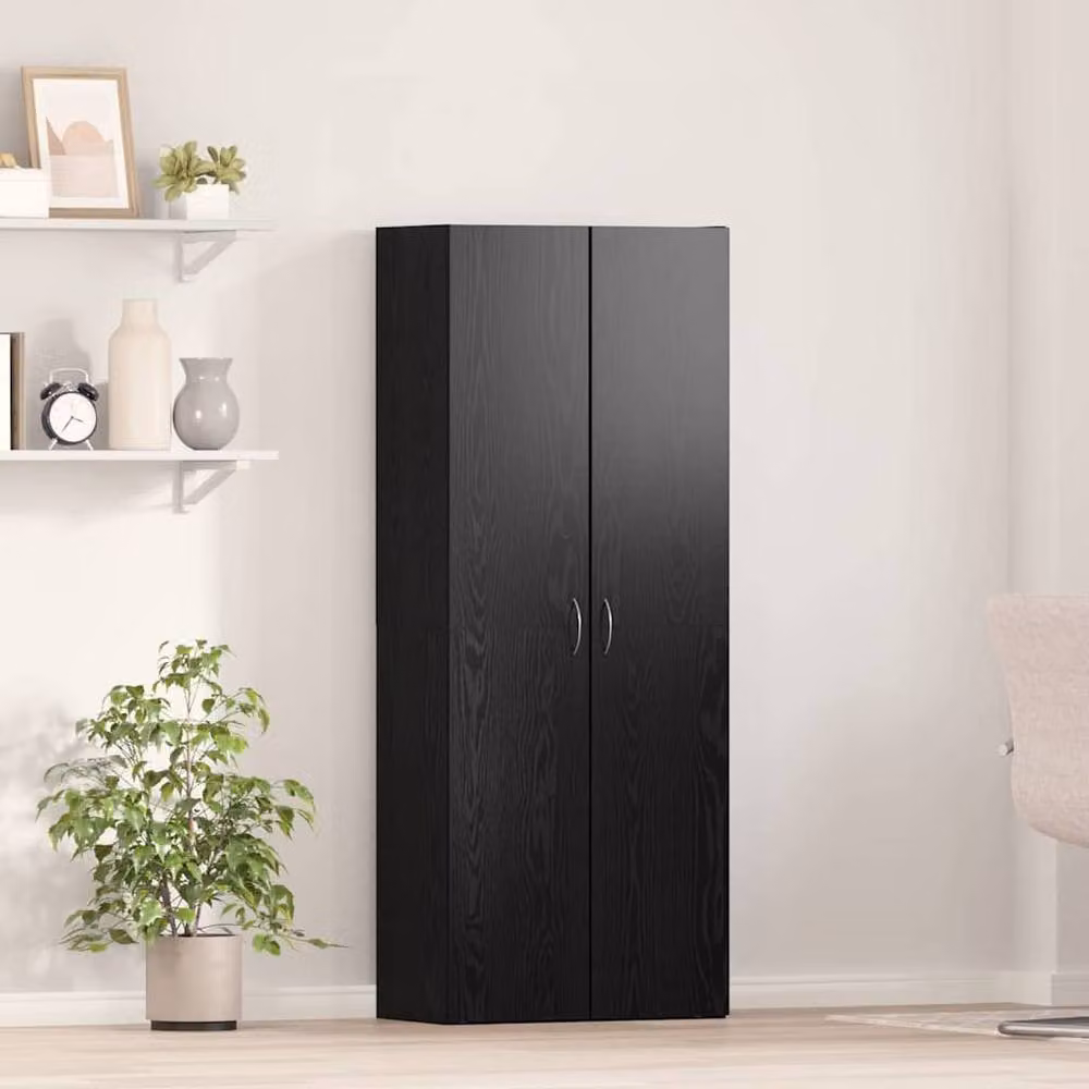 Berkfield Home Black Oak Highboard, W/D/H: 60 x 32 x 153 cm – 2