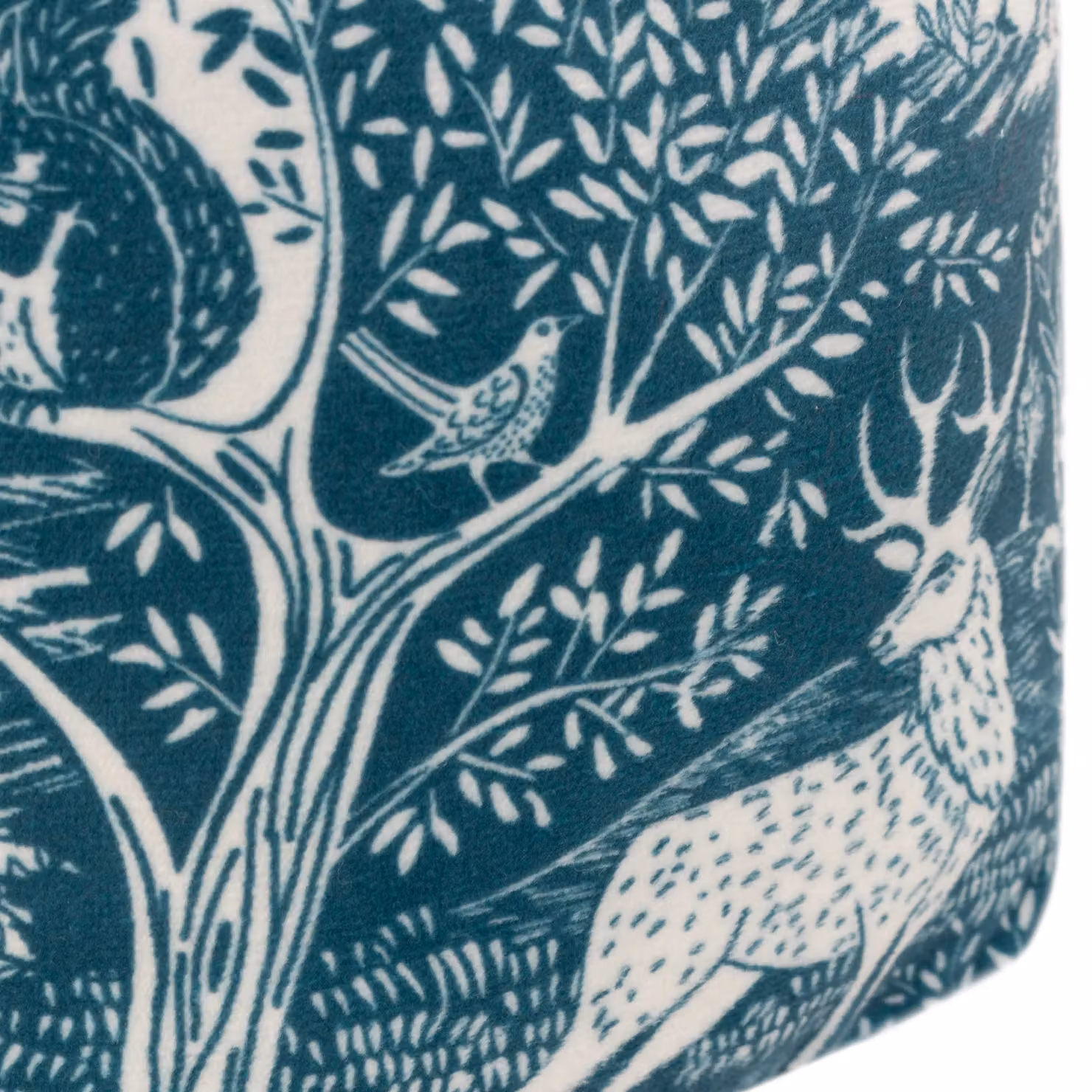 Furn Winter Woods Animal Velvet Doorstop in Midnight Blue – 3