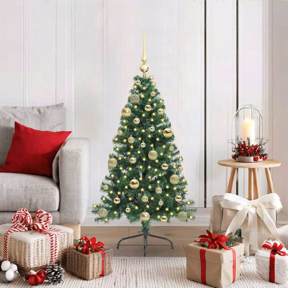 Berkfield Home Beautiful Pre-lit Artificial Christmas Tree, Green, Height: 120 cm – 2