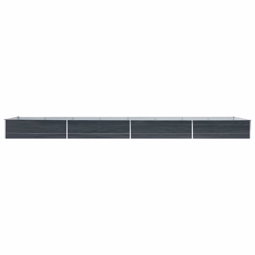 Berkfield Home Garden Galvanised Steel Raised Bed in Anthracite, W: 600 cm, D: 80 cm, H: 45 cm – 3