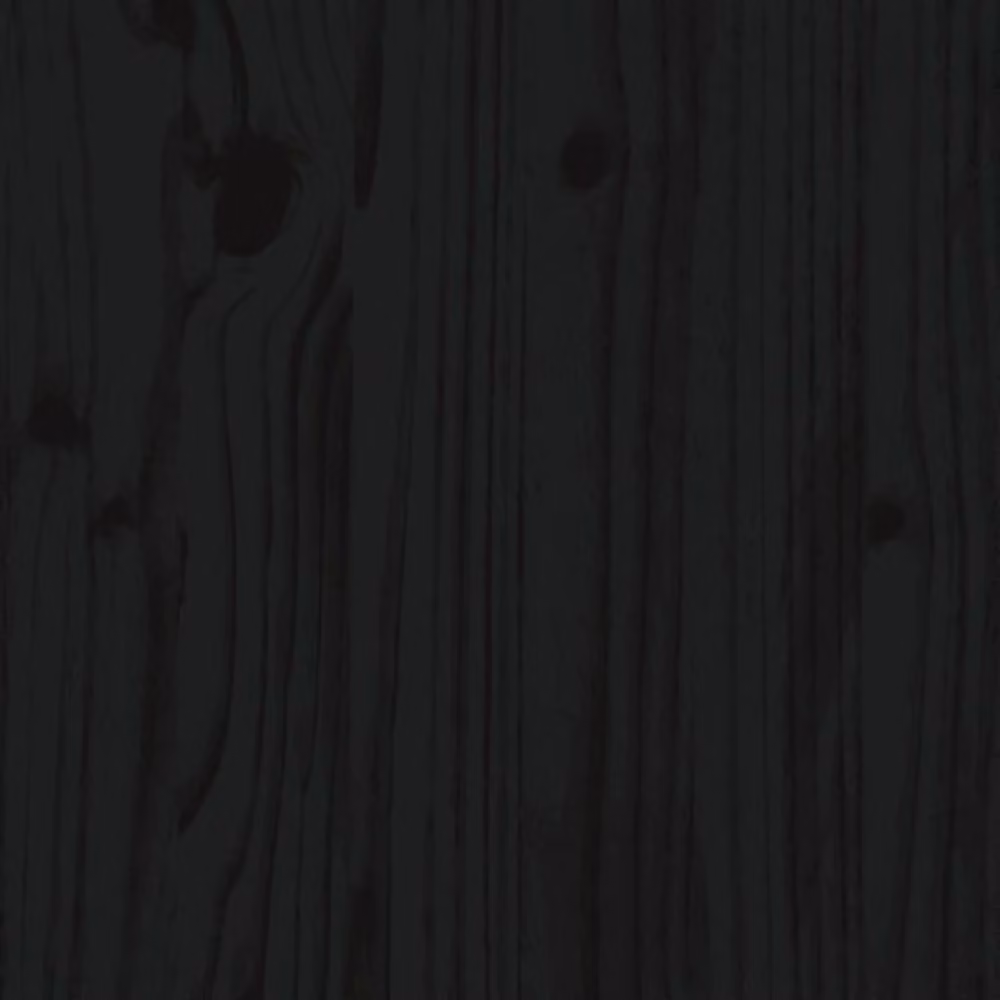 Berkfield Home Black Solid Pine Wood Headboard W/D/H: 100 x 3 x 80 cm – 4