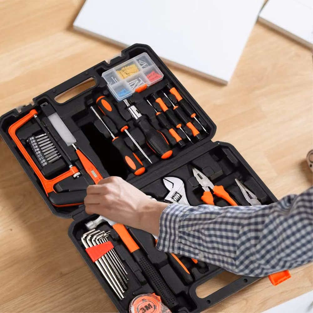 Ventryn 105-Piece DIY Home Repair Kit Hand Tool Set with Case, Black – 3