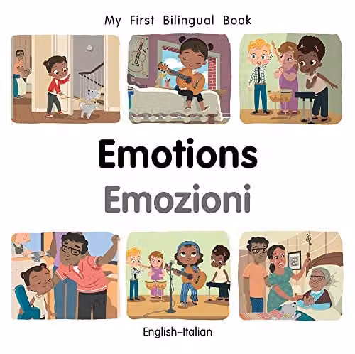 Milet Publishing My First Bilingual Book Emotions English-Italian Multicolour Paper Book