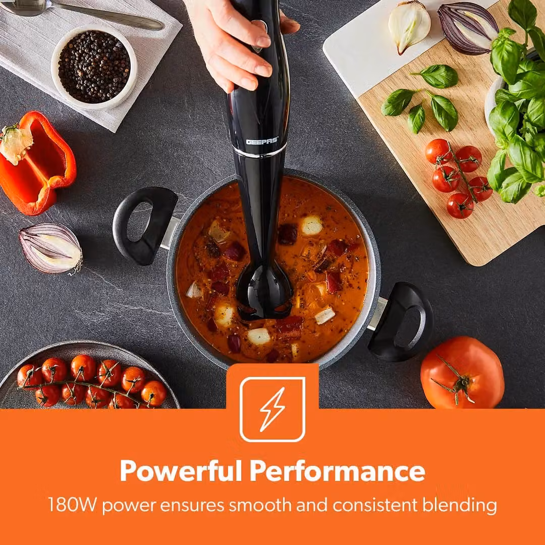 Geepas 180W Electric Hand Blender and Mixer in Black – 4