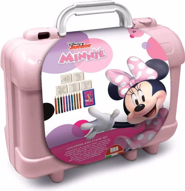 Multiprint Disney Minnie Mouse Kids Activity and Craft Drawing and Colouring Travel Set, Pink