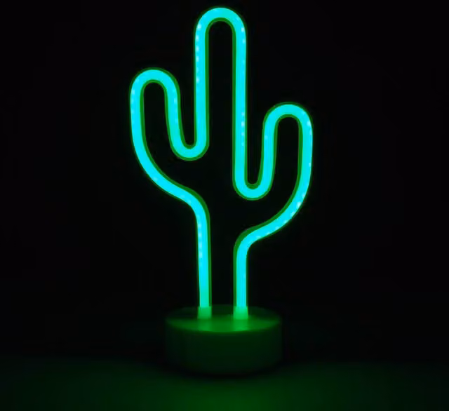 Simpa LED Novelty Neon Cactus Light in Green – 1