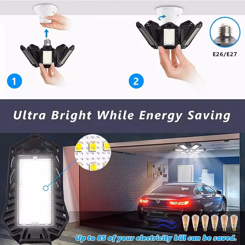 Havendro 600W 60000LM LED Garage Ceiling Light in Black – 5